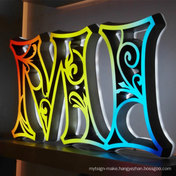 3D Led Sign Board Bar Advertising Led Channel Letter Sign